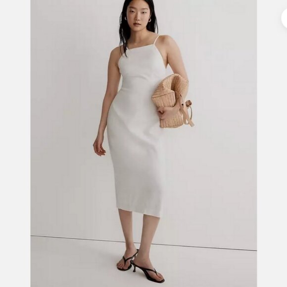 Madewell Dresses & Skirts - NWT Madewell $110 Goldie Midi Dress 100% Linen White Size 2 NL435